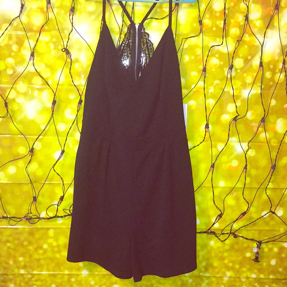 NEW black lace PLUS SIZE romper